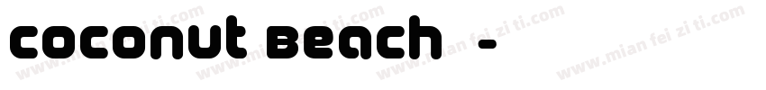 Coconut Beach字体字体转换